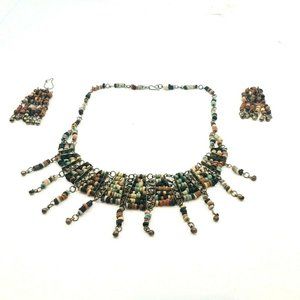 Ethnic Tribal Multi Strand Necklace Vintage Africa